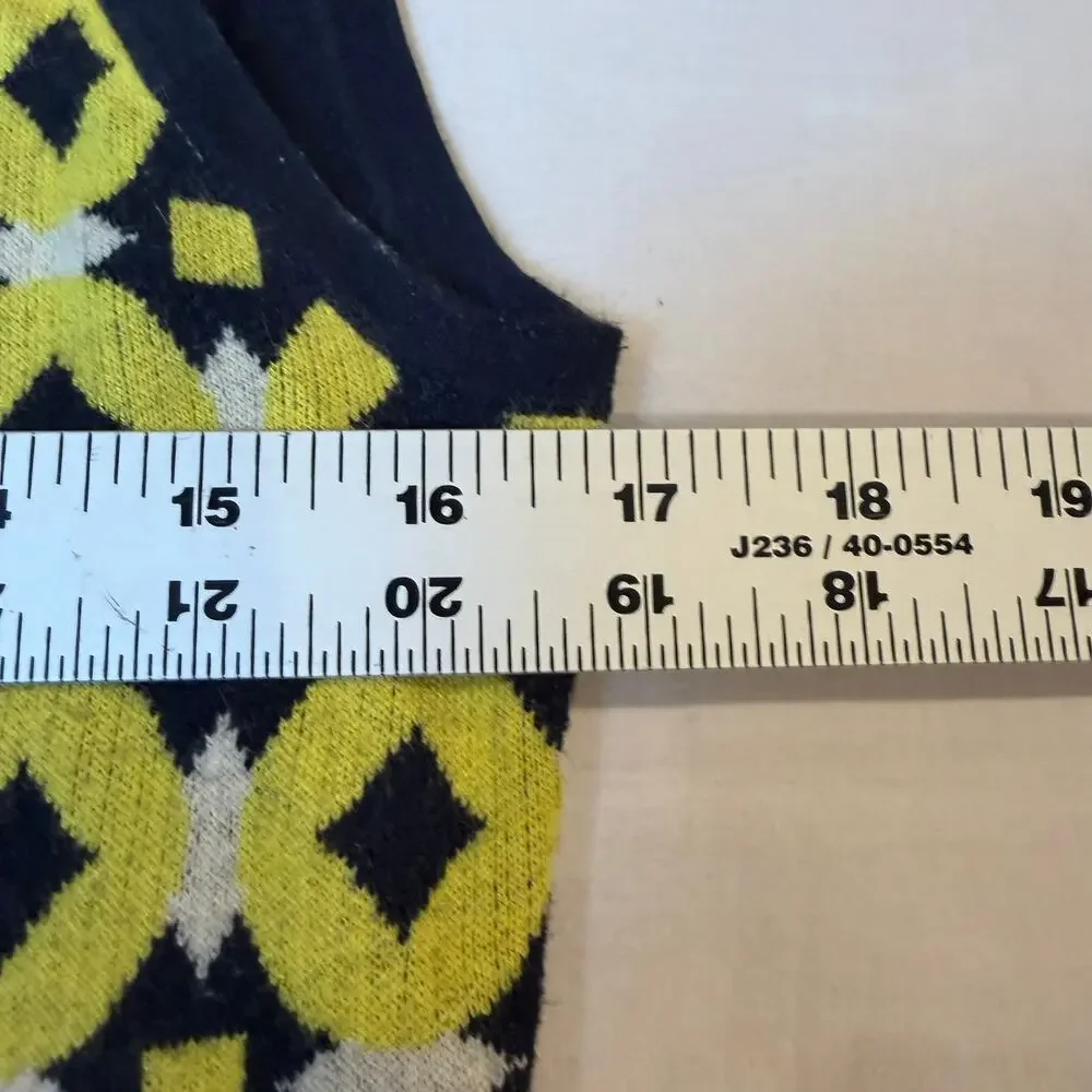 Tory Burch Geometric Knit Sweater Vest Size M